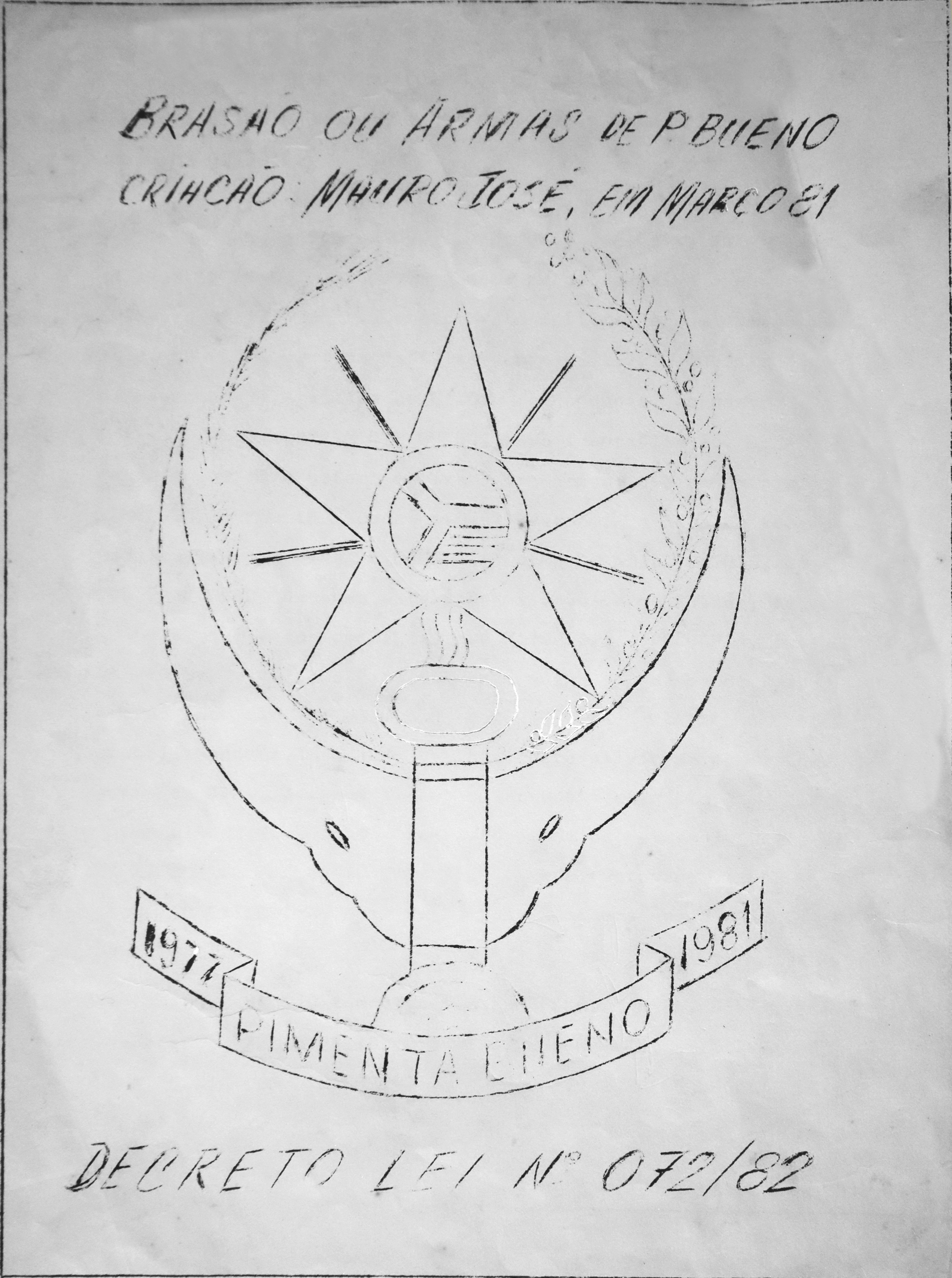 Desenho original do Brasão - 2